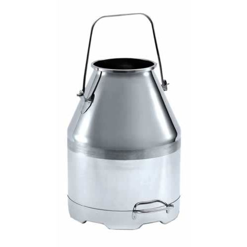 Cantara de leche de acero inoxidable con capacidad de 30 litros