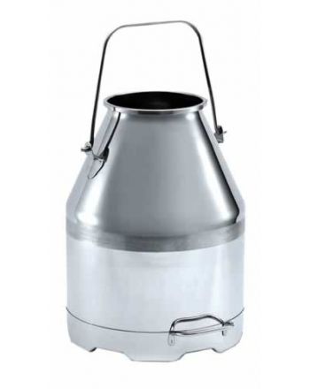 Cantara de leche de acero inoxidable con capacidad de 30 litros